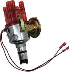 Complete Distributor Chrome Clean Cap 034 Electronic Distributor W Vacuum Advance(SVDA) Compatible For VW Beetle Bug GHIA New