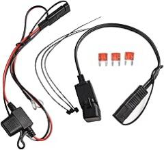 Minhe Motorcycle USB Charger Kit SAE Adapter Cable, Waterproof Design For Efficient Charging Of Electronics