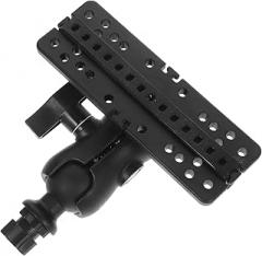 BESPORTBLE 360-Degree Rotating Mount for Kayak and Boat Adjustable Support Bracket for Electronic Fish Finders Durable Plastic Fishing Accessory