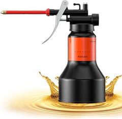 Industrial Oil Bottle - Heavy Duty Pump, Precision Spout Dispenser, Oil Lubrication Container, Refillable Squirt Can | Electronic Engine Maintenance, Perfect for Workshop Garage Industrial Equipment