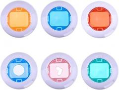6 Pieces Mini Color Close-Up Lens Color Filter for Fujifilm Mini 9/8/ 8+/ 7S/ Hello Kitty Film Cameras and Polaroid 300 Film Camera