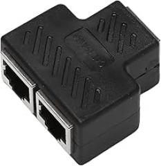 2 Port RJ45 Splitter Adapter LAN Network Ethernet Extender Connector Plug Lot 1pcs
