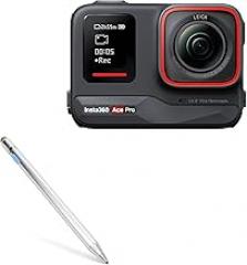 BoxWave Stylus Pen Compatible with Insta360 Ace Pro - AccuPoint Active Stylus, Electronic Stylus with Ultra Fine Tip - Metallic Silver