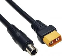 XT60 Male to DC8020 Male Charging Cable 14AWG for Connecting Solar Generators to Electronic Devices 15cm