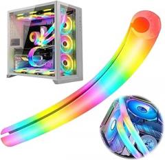 2PCS DIY Luminous Water Cooling Tube Silicone 5V 3Pin Argb Soft Vest Aura Sync Cooled Computer Case Decor New 2025 High for Reliable Electronic Component