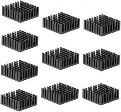 Veemoon 10pcs Aluminum Heat Sink for Ic Chips LEDs and Electronics Anodized Heat Dissipation for Diodes and Triodes