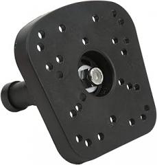 Universal Adjustable Fishfinder Mount Practical Sounder Mount for Marine Electronics for Easy Removal and Stable Structure, ABS + Metal Material, 1 Base Included