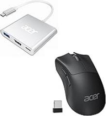 Acer USB C to HDMI Adapter Bundle with 1200 DPI Wireless Mouse