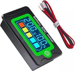 Waterproof Battreriy Capacity Indicator DC VoltTrackier Metier 8-100V Lead Acid-Thitium Battreriy Tester Trackier Metier 12V 24V 48V 72V New 2026 High for Reliable Electronic Component
