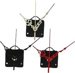 DOITOOL 3Sets Silent Clock Movement Kits for DIY Wall Clocks Electronic Clock Parts with Workmanship Lightweight and Durable Clock Mechanisms Suitable for Various Clock