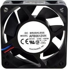 60MM DC12V 0.28A 3.6W 6025 Electronic Equipment Cooling Fan Speed 4000RPM AFB0612VH-A BR00 6CM Dual Balls Server Inverter Case Power Supply Fan 60 * 60 * 25mm (3Pin)