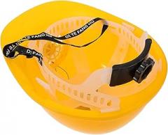 Solar Powered Hard Hat with Cooling Fan, Ventilated Safety Helmet for Outdoor Construction Work, Yellow Protective Hardhat with Sunshade for Summer Labor