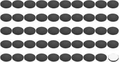 PATIKIL 0.47 x 0.1 Inch Silicone Speaker Isolation Pads, 128 Pcs Hemisphere Bumpers Isolation Feet Non-Skid Adhesive Speaker Pads for Turntable Subwoofer Record Player, Black