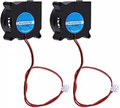 Fafeicy 2Pcs Blower Fan 40mm 4020 Dual Ball Bearing Brushless Cooling Fan 2 Pin 6500RPM for 3D Printer Electronics