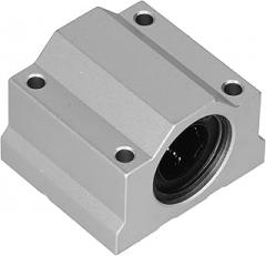 Linear Motion Bearing Ball, Aluminum Alloy Material Exquisite Workmanship Strong Bearing Closed Linear Bearing Slide Block for Electronic Equipment