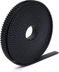 Black 2 Meters GT2 Open Timing Belt 6mm Width 2mm Pitch 3D Printing Rubber Belt F013