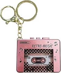 Retro Mini Tape Recorder Keychain,3-in-1 Microcassette Player | Tape Recorder | CD Keychain with Music,Retro Tape Recorder Keychain,Fun Key Backpack Hanging Accessory Gifts