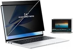 MOBDIK 14 Inch Laptop Privacy Screen Filter for 16:10 Aspect Ratio, Anti-Glare, Anti-Spy, UV Blocking - 1 Pack