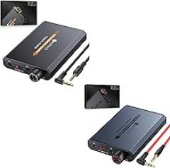 Neoteck Audio Amplifier Bundle: 16-600 Ohm Portable Headphone Amp & 3.5mm Headphone Amp with Bass Boost, Volume Control, Two-Stage Gain Switch, Aluminum Matte Surface for Mac, Phones, iPad, PS4/PS5