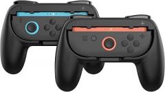DOBE FOMIS ELECTRONICS Grips for N-Switch 2 Joy-Con Left and right handle grip for Switch 2 Joy Cons Controller 2 Pack (Black)