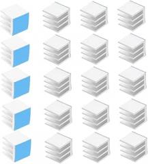 Healifty 20pcs Adhesive Heat Sink Blocks for Cooling Compatible Electronics and Routers Efficient Thermal Dissipation and Easy Installation