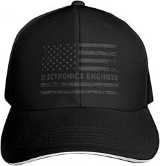 DJDHDKK Adjustable Electronics Engineer American Flag Baseball Cap for Men Women Hats Outdoor Trucker Hat
