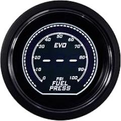 EVO Series Fuel Pressure Gauge PSI White Green Backlit Included Electronic Sensor Kits