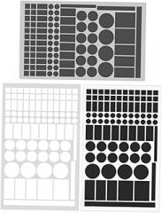 Cabilock 3sheets Light Blocking Stickers Self-Adhesive Electronic Light Covers for Dimming Shading for Home Office and Cinema Use and Options