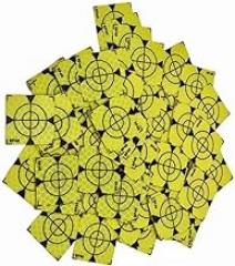 100PCS Size 40X40MM Reflector Sheet for Total Station Survey Geography Yellow Target Sheet Reflective Sticker