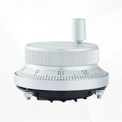 Hand Wheel Pulse Encoder 1pc CNC Handwheel Manual Pulse Generator MPG Pendant 5V 12V 100PPR Electronic Encoder(Silver,5V-6-100PPR_60MM)