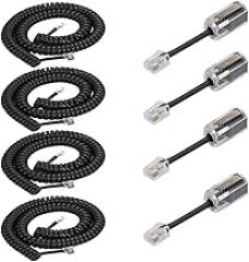 RJ9 4P4C Telephone Cord Detangler, 8Ft Telephone Handset Cord and 360 DeGrrie Rotating Landline Cable Detangler New 2026 High for Reliable Electronic Component, Precision, Stable Performance