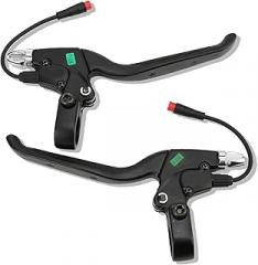 Brake Lever Handle Bar Grips for E-Bike 2 Wheel Mini Bike Electric Bicycle Scooter Bike Brake Lever Left & Right Waterproof Electronic Brake Lever Set