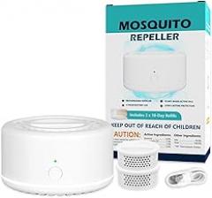 Mosquito Repellent Outdoor Patio, Bug Repellent Outdoor Electronic Mosquito Repeller for Camping Outing Hiking, Mosquito Control Device(2 Refill, Citronella)