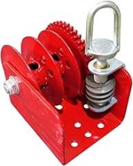 Chicken Farm Lifter Winch Heavy Duty, Professional, Maximum Load 500kg Practical Easy to Use Double Slot Design Carbon Steel, Iron Ring