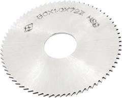 uxcell® Silver Tone HSS 72T 60mm x 1.0mm x 16mm Slitting Saw