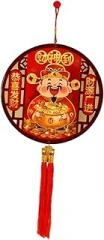 Chinese New Year Decoration with Tassel Decorative Door Hanging Ornament 3D Shaking Head for Housewarming, Style B