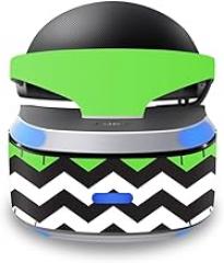MightySkins Skin Compatible with Sony Playstation VR wrap Cover Sticker Skins Lime Chevron