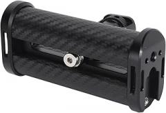 ANGGREK Camera Cage Handle Grip, Cold Shoe Mount Camera Cage Side Handle 1/4 Inch Screw Hole for Photography