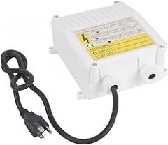 Pump Control Box, Built in Thermal Easy Installation Pump Controller Box Suction Pump Controller Submersible Pump Controller ABS, for Home(US 110V,1100W-A)