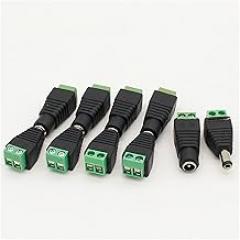 10 Pcs CCTV Cameras 2.1mm x 5.5mm Female Male DC Power