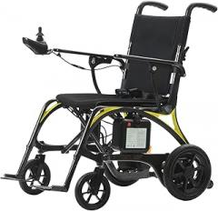 Alton Mobilility 35 lbs Lightweight Carbon Fiber Foldable Electric Wheelchairs for Adults, Folding Chair, Powered Wheelchair, 500W Dual Brushless Motor, 200 lbs Support Capacity (Black)