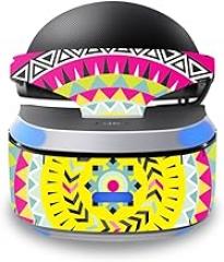 MightySkins Skin Compatible with Sony Playstation VR wrap Cover Sticker Skins Pink Aztec