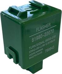 81980-22070 Turn Signal Flasher Relay 12V Electronic Compatible with 4Runner 1984-1987, Camry 1983-1986, Corolla 1981-1987, Land Cruiser 1981-1987