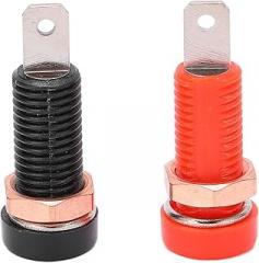 Banana Plugs, Brass Material 4mm/0.2in Hole, for Electronic Equipment, 10pcs with Insulation Maximum.24A Socket Connector Female 30V‑60V