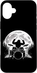 Bigfoot Drummer Moon Electronic Drums Case for iPhone 16 Plus