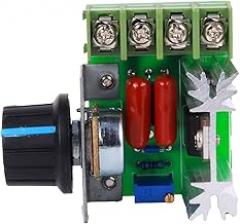 Motor Speed Controller,2000W AC Adjustable 25A 50-220V Electronic Voltage Regulator Module Motor for Driver Switch