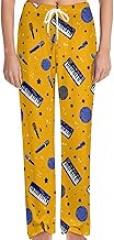 Otters And Peach Halves Womens Pajama Pants Mens Cozy Pj Pants with Drawstring Pocket