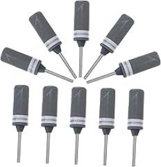 NUOBESTY 10pcs Grit Sandpaper Polishing Buffing Rods Sticks for Jewelry Metal Grinding and Rotary Tool Use Abrasive Sticks for Stone Glass Agate and Electronics Surface Finishing