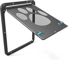 Pet Kitty Dog Door Flap Gate Opener Controlled Dog Door Flap Gate Opener Controlled Entry Electronic Screen Window Protector Wall Mosquito Net (Small)