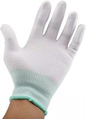 1 Pair Anti Static Antiskid Glove PU Coated Finger Part Electronic Labor Worker Suitable Long Time Use Reduce Errors